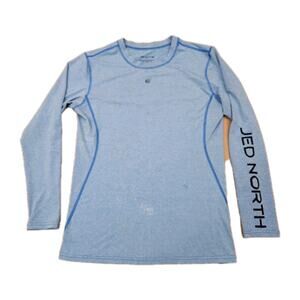 Jed North Compression Long Sleeve Tee Shirt - Medium Blue